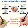 thumbnail image 3 of shiyou-10Pcs Silicone Pencil Grips for Children,Colorful Pencil Grippers Posture Correction Training Tools,Universal Ergonomic Handwriting Trainers Tool for Preschoolers Kids Students Writing Aid, 3 of 4