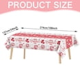 thumbnail image 2 of Tumao 2 Pieces Red Valentines Day Tablecloth Flower Happy Valentine's Day Decorations 54 X 108 inch Table Cover for Anniversary Valentines Wedding Birthday, 2 of 7