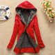 thumbnail image 1 of Puntoco - Sudadera con capucha para mujer, informal, cálida, de invierno, con forro de sherpa, con cremallera Puntoco Puntoco-3350, 1 of 4