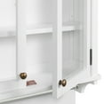 thumbnail image 3 of Dorset Bath 27"W x 29"H Wall Mounted White Wood Cabinet with Towel Rod, 3 of 3