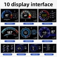 thumbnail image 4 of OBD2+GPS HUD Gauge Car Digital Head Up Display Speedometer Turbo RPM Alarm Temp, 4 of 15