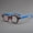 Dark tea-colored frame, navy blue legs, ZK2501, variant on Black Round Retro Eyeglass Frame, Acetate Full-Rim Eyewear for Men & Women