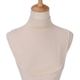 thumbnail image 2 of Doomiva Womens Mock Neck Detachable Collar Half Tops Winter Turtleneck Removable Half Shirt Undershirt Tops Neck Warmer Accessories Beige One Size, 2 of 5