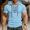 Sky Blue, variant on Mens Trendy Hoodie Summer Fashion Men's Casual Loose Hooded Binding Short Sleeve Top Blouse Hoodie