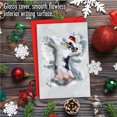 thumbnail image 5 of 1 Christmas Card with Envelope - Critter Snow Angels Dog C4187FXSG, 5 of 6