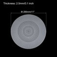 thumbnail image 2 of Unique Bargains 4pcs 11' Plastic Mesh Canvas Sheet 5 Count Round Needlepoint Blank Canvas for Embroidery, White, 2 of 5