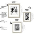 thumbnail image 3 of Americanflat Picture Frame Set, 7 Pieces with One 11x14; Two 8x10; and Four 5x7, Driftwood, 3 of 5