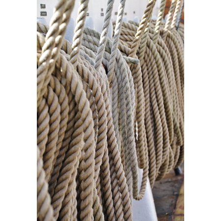 Glass 14' Strand - Canvas Print Knitting Ropes Twisted Ropes Cordage Strand Thaw Stretched Canvas 10 x 14