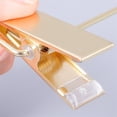 thumbnail image 3 of GAMVDOUT 10-Piece Acrylic Gold Clothes Hangers with Non-Slip Clips, 3 of 6