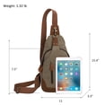 thumbnail image 2 of KL928 Canvas Sling Bag Shoulder Crossbody Backpack Casual Rucksack for Men Women Gift, 2 of 6