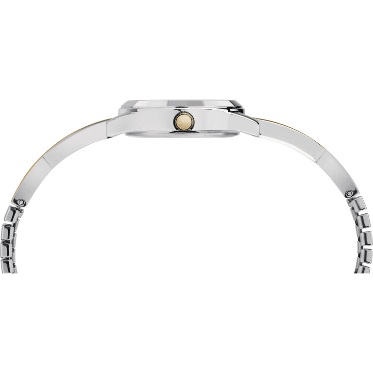Timex Women's Stretch Bangle Crisscross Two-Tone 25mm