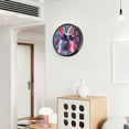 thumbnail image 6 of Voice Activated Clock with Glow Light 12 Inch Large Silent Wall Clock Battery Operated for Home Decor Cool Bunny, 6 of 8