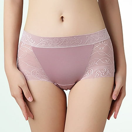 Pavied Seamless Underwear for Women Panties for Women Womens High Waisted Bikini Underwear Smooth Hipster Underwear Breathable Ladies High Waisted Underwear Womens Underwear Rose Gold 2XL