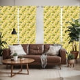 thumbnail image 2 of Ambesonne Corn Window Curtains, Vegetable Stalks Illustration, Each 28" W x 95" L, Yellow Green White, 2 of 5