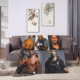 thumbnail image 6 of Blanket Shemar Actor Moore Throw Flannel Blankets Warm Soft Cozy Fuzzy Blanket for Bed Sofa Couch Camping Travel Gift Blankets for All Seasons 80"x60", 6 of 6