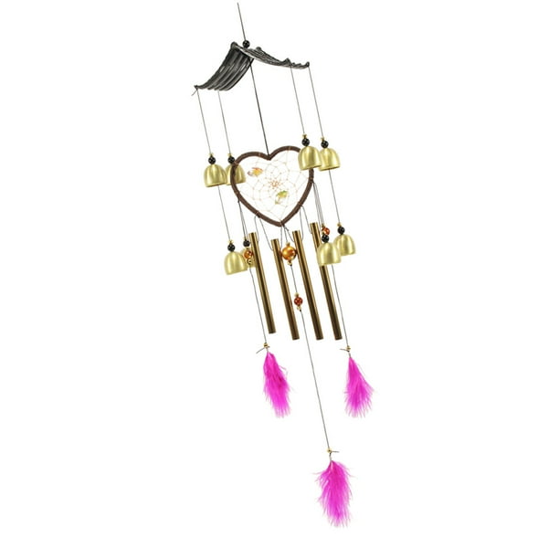 Metal Tube Bell Wind Chimes Colgante Decoración De Colgante ( Rosado