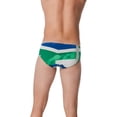 thumbnail image 3 of Speedo Men's Glimmer Swim Brief Team Blue/Green Size 30, 3 of 3