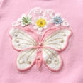 thumbnail image 4 of KYAIGUO 1-7Y Baby Toddler Girl Crewneck Sweater Kids Long Sleeve Butterfly Knit Sweatshirt Tops Pullover Soft Knitted Sweater Boluse, 4 of 8