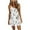 White, variant on IROINNID Women's Sheath Dress Fashion Casual Sleeveless Floral Sling Belt Prints Elastic Waist Dress