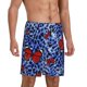 thumbnail image 2 of Balery Abstract Colorful Butterflies Pantalones cortos de pijama de punto de algodón para hombre con cinturilla y bolsillos-4X-Large, 2 of 6
