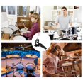thumbnail image 4 of Single Bass Drum Pedal with Mallet - Drum Foot Pedal for Drum Kit, Percussion Instrument Kick Pedal, Single Chain Drive, Includes Drum Stool, 4 of 5