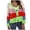 Green, variant on UYISJ Womens Color Block Cardigan V Neck Button Up Oversized Long Sleeve Fall Open Front Cable Knit Sweater Coat Green M