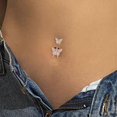 thumbnail image 4 of 1PCS Butterfly Belly Button Rings Sunflower Navel Piercing Ring Navel Button Piercing Body Belly Piercing Jewelry, 4 of 5