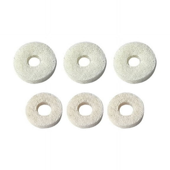 BERTDOMD 6-Pack Felt Pads for Instrument Keys Replacement, Felt Washers for Repair, Maintenance, and Everyday Use