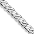 thumbnail image 4 of 14K White Gold 10.8mm Hand-polished Rounded Curb Link Bracelet, 4 of 5