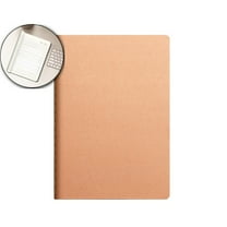 Dvruxg Kraft Paper Notebook – A5/B5/A4 Size Student Reading Diary with 8mm Grid Lines – Softcover Writing Journal for Notes & Journaling