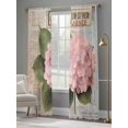 thumbnail image 4 of Pink Vintage Floral Sheer Curtains 84 Inch Length 2 Panels Set, Summer Botanical Retro Voile Window Treatment Rod Pocket Curtains Sheers Drapes for Bedroom/Living Room/Kitchen 52"x84"x2, 4 of 7