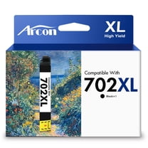 702XL Ink Cartridges Replacement for Epson 702 Ink, Printer Ink 702XL Compatible for Epson Ink 702 XL for Workforce Pro WF-3720 WF-3730 WF-3733 WF-3725 1-Black