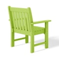 thumbnail image 6 of WestinTrends Malibu Outdoor Patio HDPE Adirondack Dining Arm Chair, Lime, 6 of 10