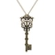 thumbnail image 4 of Collar con colgante de cadena y llave de engranaje de joyería Steampunk retro vintage Verde, 4 of 5