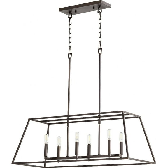 Quorum Lighting Gabriel 6-Light Oiled Bronze Pendant