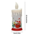 thumbnail image 2 of CEHVOM Christmas Decoration Candle Light LED Simulation Flame Candle Santa Claus Snowman Decoration Night Light, 2 of 9