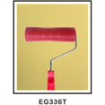 thumbnail image 2 of Rodillo de pintura con estampados, pincel, estilo en relieve, herramientas de decoración de paredes, trapos para el hogar 7 pulgadas rojo4, 2 of 3