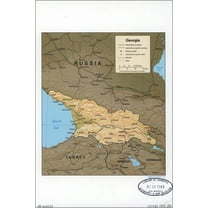 24"x36" Gallery Poster, cia map of Georgia 1999