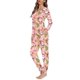 thumbnail image 3 of Pijamas con patrón navideño para mujer, conjunto de dos piezas, ropa de dormir de manga larga con cuello redondo, traje cálido para el hogar, Otoño e Invierno, 3 of 4