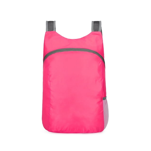 Mochila impermeable plegable ultraligera, adecuada para viajes, camping, senderismo al aire libre, mochila Mei rojo
