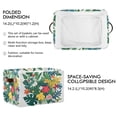 thumbnail image 2 of Ryvnso Summer Flower Storage Basket Large Bin Foldable Boxes Toys Organizer 14.2x10.2x8.3in 2 PCs, 2 of 8