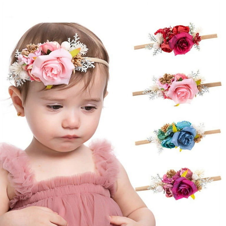 Baby Headbands, Baby Girl Headband, Baby Flower Crown , Newborn