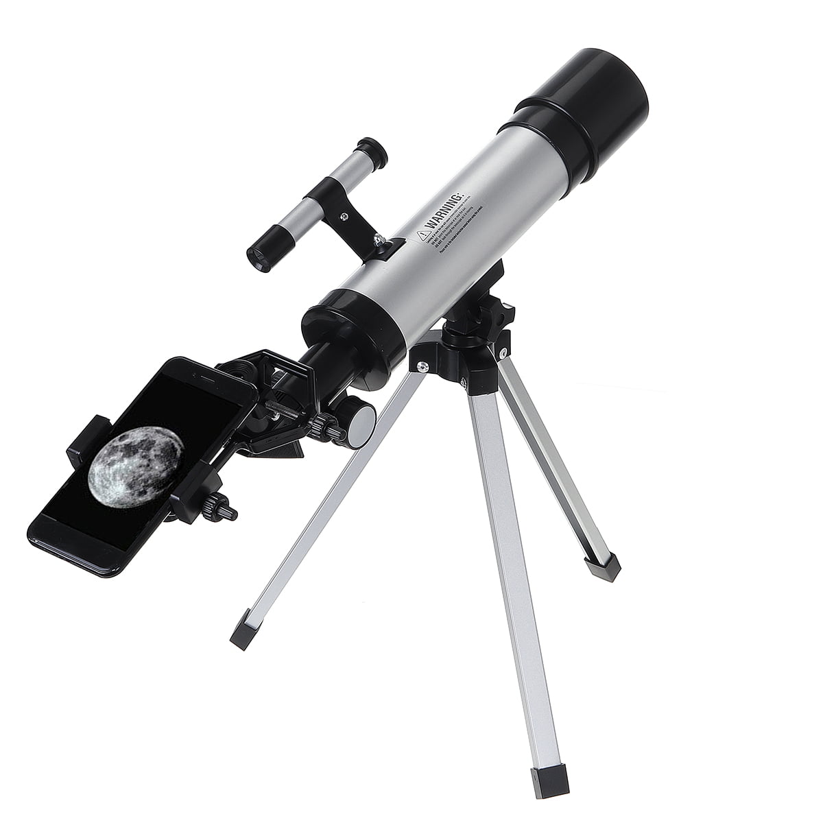 RYGHEWE Telescopes for Astronomy Beginners,with Tabletop Tripod Finder Clip For Universal and 2 Eyepieces Stargazing High Magnification High Definition Telescopes,Educational Astronomical Toy for Kids 