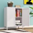 thumbnail image 5 of Bathroom Floor Cabinet,Storage Cabinet with Adjustable Shelf,Modern Freestanding Organizer,Farmhouse Buffet Sideboard,Accent Cabinets for Bathroom,Kitchen,Entryway, 5 of 8