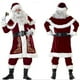 thumbnail image 1 of Disfraz de Navidad de talla grande de Papá Noel con chal, vestido de Navidad para mujer adulta, ropa de actuación escénica, conjunto completo, ropa para hombre, 1 of 5