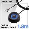 thumbnail image 2 of Teucer X3 1.8m Computer Desktop Switch PC Motherboard External Start Power LED Lights Button Extension Cable for Home Office, 2 of 5
