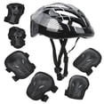 thumbnail image 4 of 7 en 1 Almohadilla de Codo de Rodilla Guardia de Muñeca, Concha Negra de Alta Densidad, Conchas de PE PE, Adultos, Patinador de Rollero, Juego de Equipeo de Protecció de 11, 4 of 7