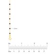 thumbnail image 3 of Honey Crush Real 14K Yellow Gold Black Enamel Bead on Piatto Chain (2.2mm, 18in), 3 of 7