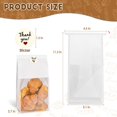 thumbnail image 2 of 60pcs Kraft Bakery Bags with Thank You Stickers,Sourdough Bread Bags with Tin Tie Tab Lock Smoother Large Paper Bakery Bags with Clear Window for Homemade Bread, Baked Food Packaging Storage, 2 of 6