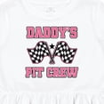 thumbnail image 4 of Inktastic Daddy's Pit Crew Design with Checkered Flags Girls Toddler Dress, 4 of 5